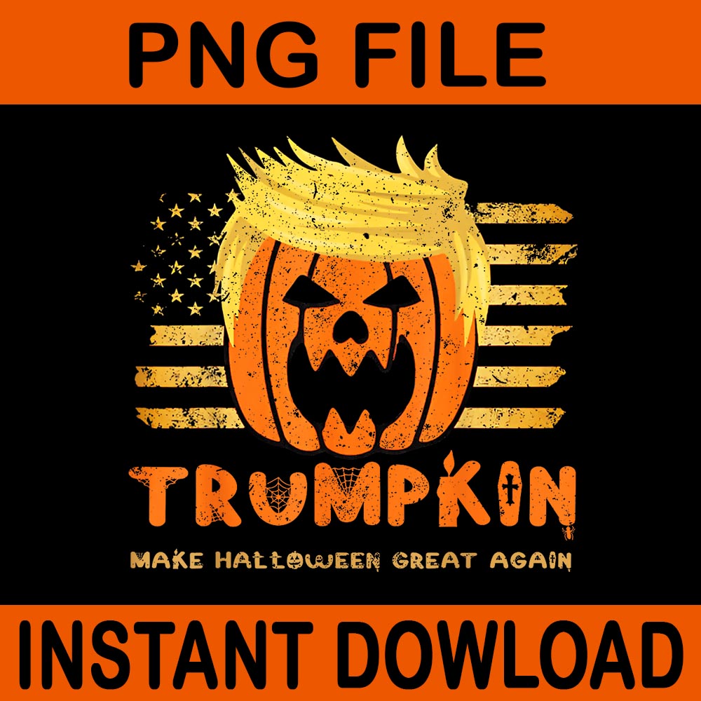 Trumpkin Make Halloween Great Again Funny Trump PNG