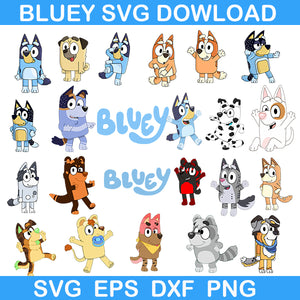 Bluey Bundle Svg, Bluey Birthday Svg, Bluey And Bingo Svg, Bingo Svg ...