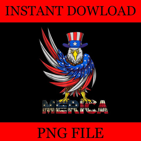 Merica Eagle PNG, Merica Eagle 4TH Of July PNG, Eagle USA Flag PNG