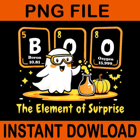  The Element Of Surprise Chemistry Boo Halloween PNG