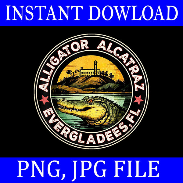 Alligator Alcatraz PNG, Florida Everglades Parody PNG, Alligator Alcatraz Evergladees PNG