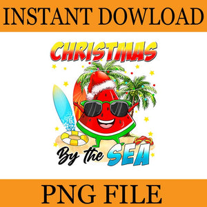 Watermelon Santa Hawaii Christmas In July PNG