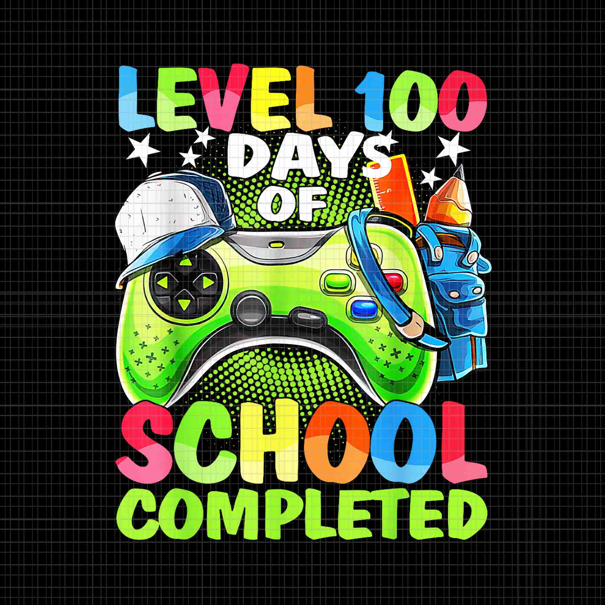 Level 100 Days Of School Completed Video Games Png, School Game Png, Video Games Png