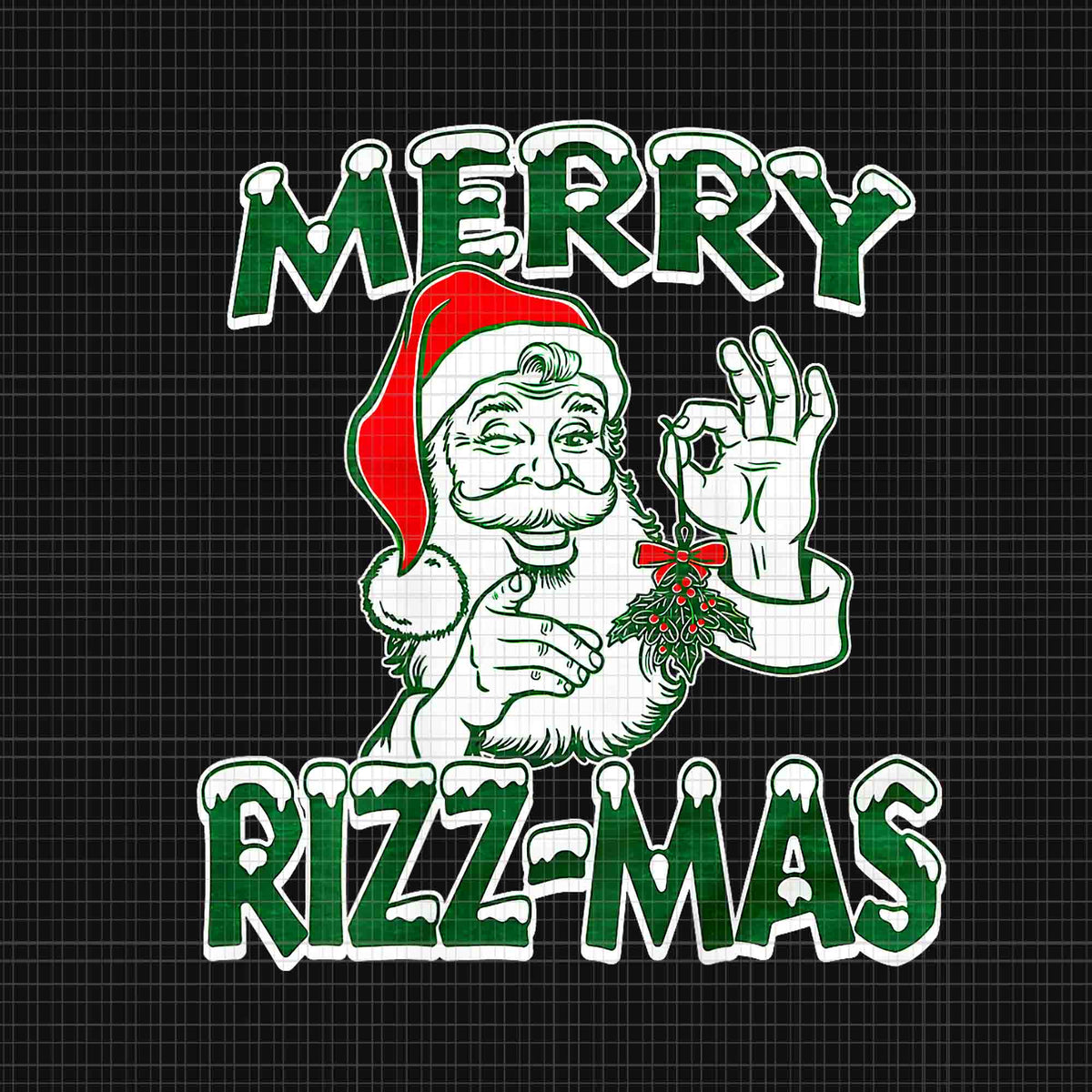 Merry Rizz-mas Png, Santa Rizzmas Png, Rizzmas Christmas Png ...