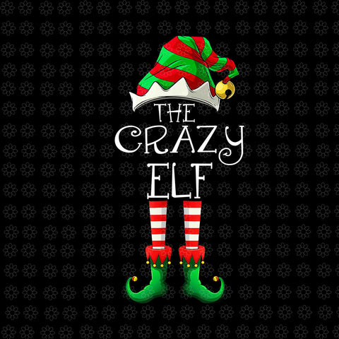 I'm The Crazy Elf Cute Family Christmas Png, Elf Christmas Png, The Crazy Elf Png, Christmas Png