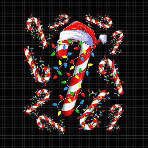 Red and White Candy Cane Santa Christmas Funny Xmas Light Png, Candy Cane Png, Cane Christmas Png