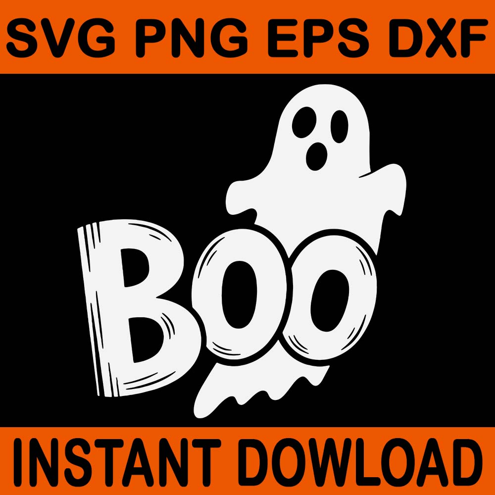 Boo Ghost Halloween SVG