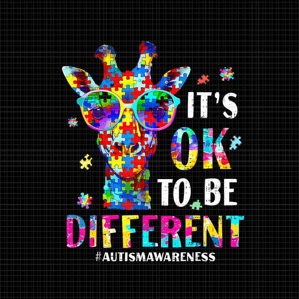 It's Ok To Be Different Giraffe Animal Png