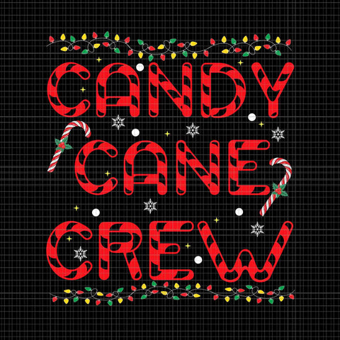 Candy Cane Crew Svg, Christmas Candy Cane Svg, Crew Xmas Svg, Candy Cane Christmas Svg