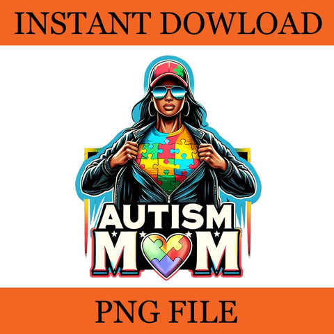 Awareness Mama PNG, Autism Mom PNG