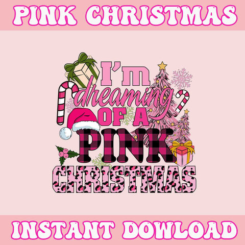 Dreaming Pink Christmas Svg, Pink Christmas Svg, Pink Winter Svg, Pink Santa Svg, Pink Santa Claus Svg, Christmas Svg
