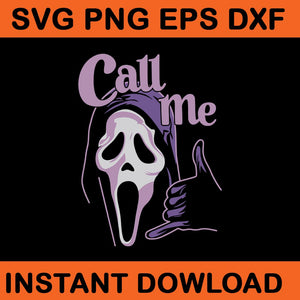 Call Me Ghost Halloween SVG