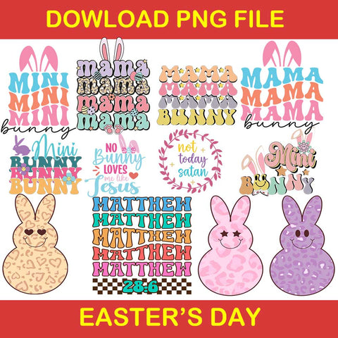 Bundle Easter Day Png, Mini MiNi Mini Png, Mama Bunny Png