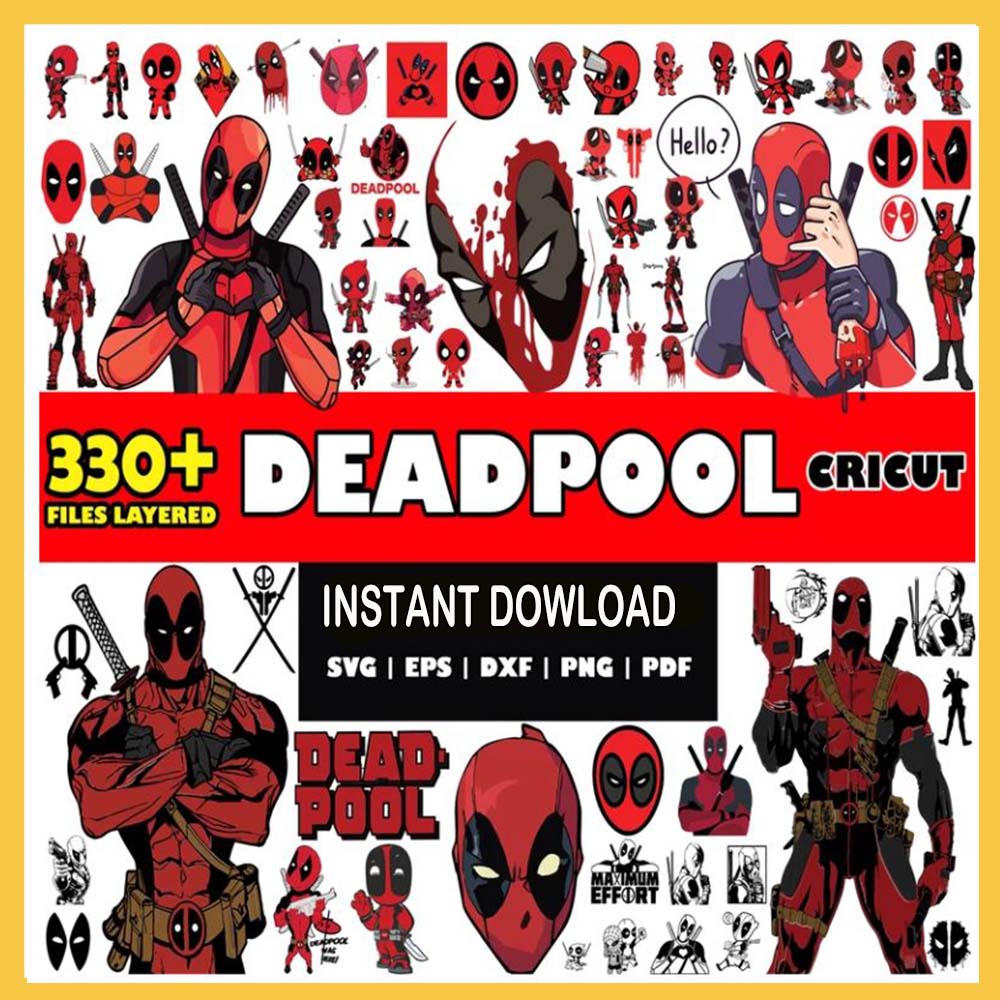 Deadpool Bundle Svg, Mega Bundle Svg