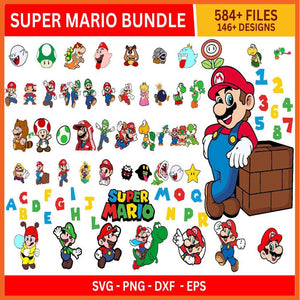 Super Mario Bundle Svg