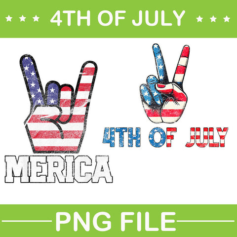 Hand Merica 4th Of July PNG, Hand 4th Of July, Hand Flag USA PNG