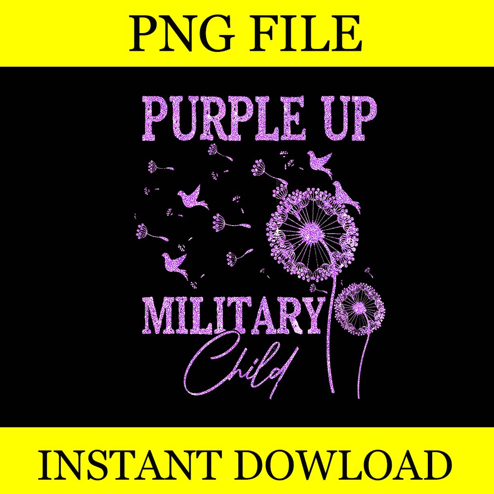 Purple Up Military Child Png