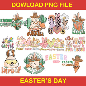 Easter Cowboy Png, Howdy Easter Png, Hip Hop Png, 