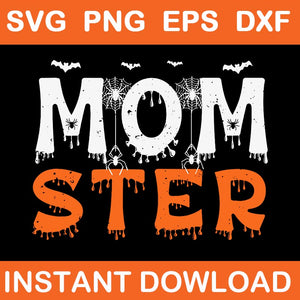 Halloween Mom Ster SVG, Mom Spooky Halloween SVG