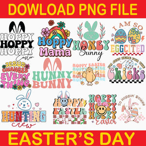 Hoppy Caster Png, Hoppy Mama Png, Honey Bunny Png, I Am So Eggcited Png, Jesus Changes Every Thing Png, Hunny Bunny Png, Hoppy Easter Png, I'm Just Here For The Chicks Png, Hunting Crew Png, So Hoppin'Boujee Png