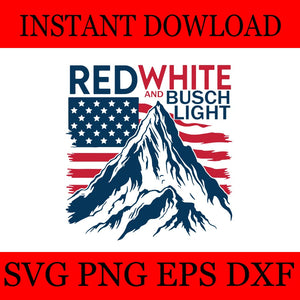 Red White and Busch Light SVG 