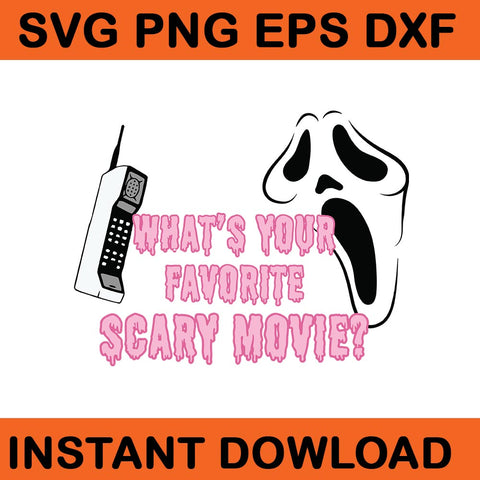 What's Your Favorite Scary Movie Ghost SVG