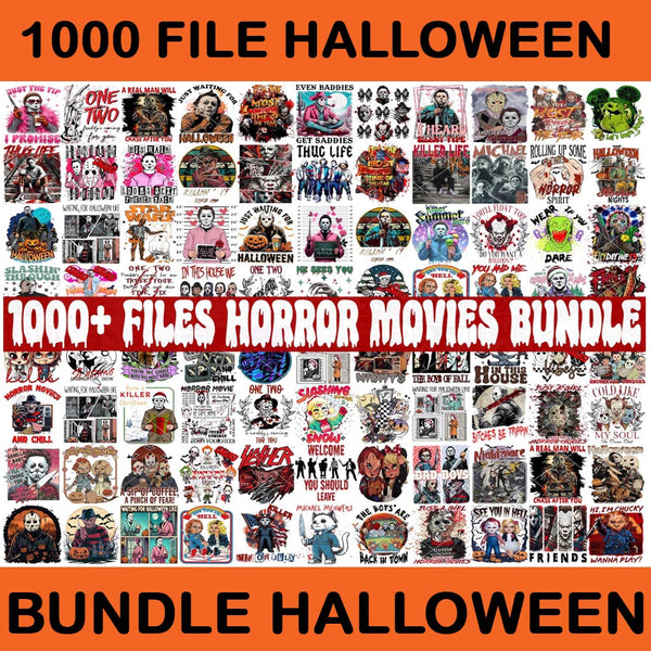 Bundle Halloween 1000+ Villains Bundle Png, Horror Movie Halloween Png, Horror Movie Png, Pink Ghost Halloween PNG