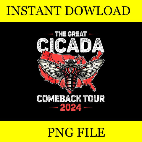 Great Cicada Come Back Tour 2024 PNG