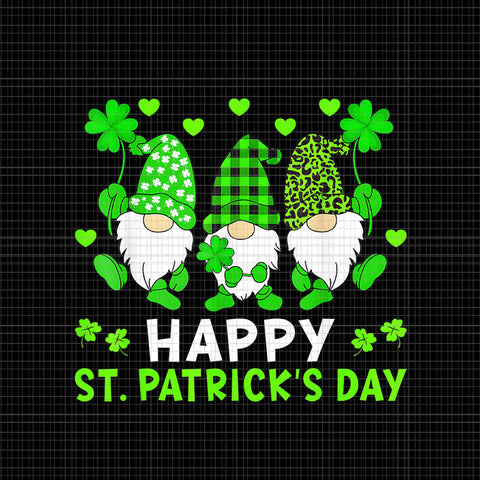 Happy St Patrick's Day Gnome Png, Gnome Irish Png, Gnome Shamrock Png