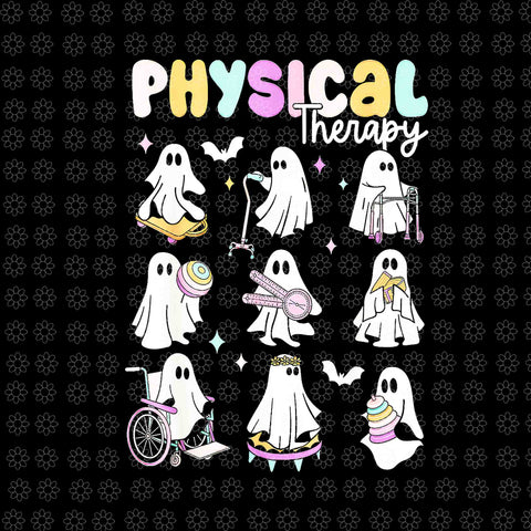Ghost Physical Therapy PT Physical Therapist Halloween Png, Ghost Physical Therapy Png, Ghost Halloween Png, Halloween Png