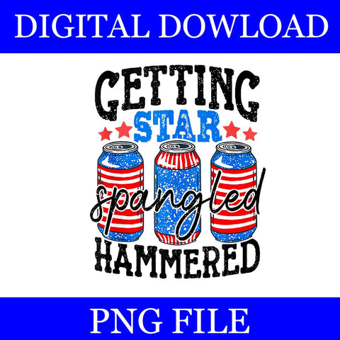 Getting Star Spangled Hammered PNG