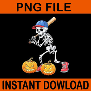 Dabbing Skeleton Pumpkin Halloween PNG