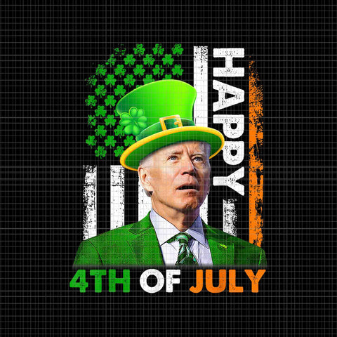 Joe Biden St Patrick Day Happy 4th Of July US Flag Png, Joe Biden St Patrick Day Png