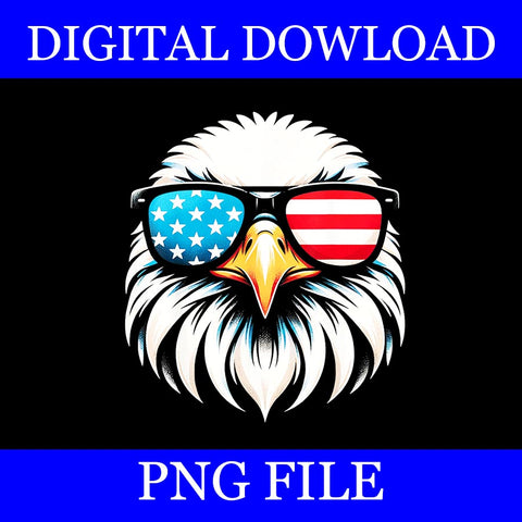 Eagle Red White Blue USA Flag PNG, Eagle 4th of July PNG