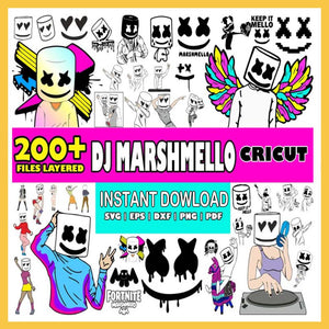 Dj Marshmello Bundle Svg, Mega Bundle Svg