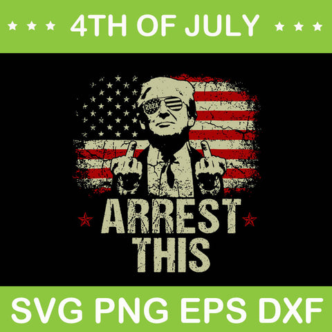 Trump Arrest This SVG, Trump 2024 Convicted Felon SVG