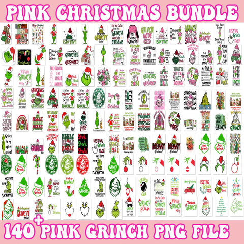 140+ File Grinch Christmas Bundle, Grinch Bundle Png, Pink Christmas Bundle Png, Merry, Tumbler, Grnichmas Png, Retro Grinc Png, Christmas