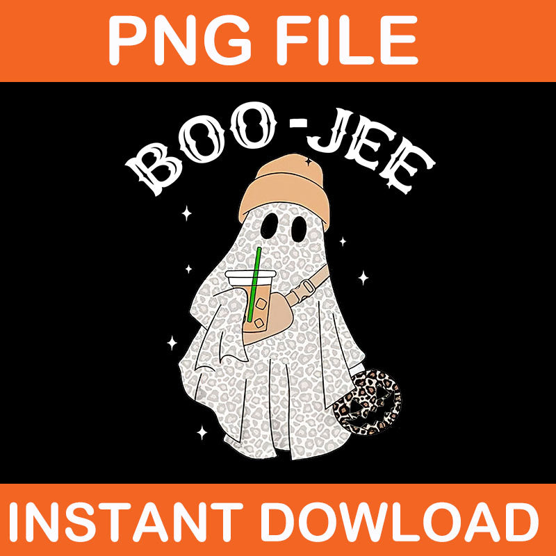 Boo-Jee  Ghost Drink Coffee PNG, Cute Ghost Halloween Boujee Boo-Jee PNG