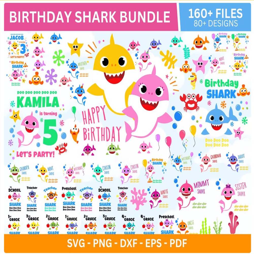 Baby Shark Bundle Svg