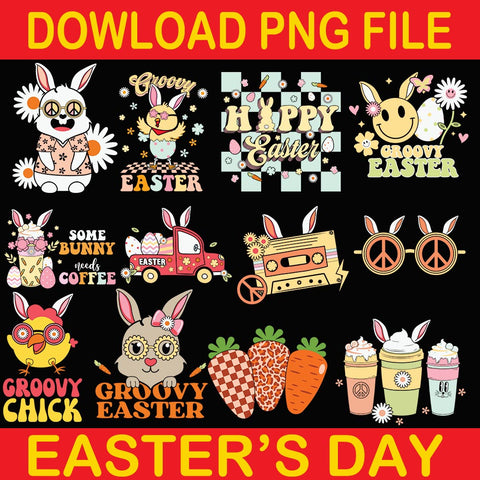 Groovy Easter Png, Groovy Chick Png