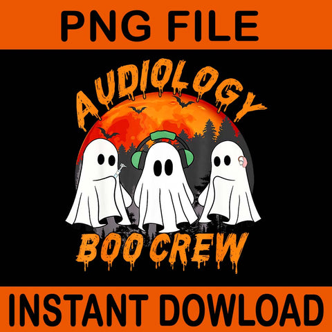 Audiologist Boo Crew Halloween Ghosts PNG