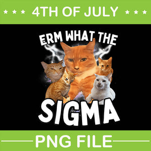 ERM What The Sigma Cat PNG