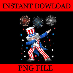 Dabbing Uncle Sam Fireworks 4th Of July PNG