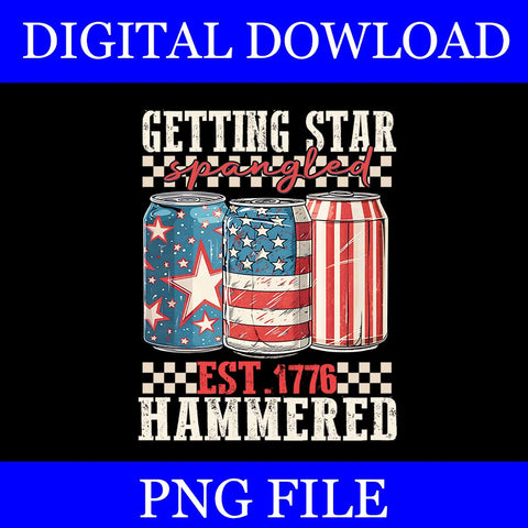 Getting Star Spangled Hammered PNG