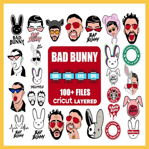 Bad Bunny Bundle Svg