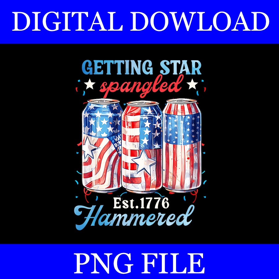 Getting Star Spangled Hammered PNG