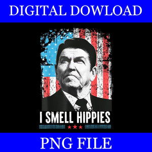 I Smell Hippies PNG, Retro American Flag Patriotic 4th Of July PNG