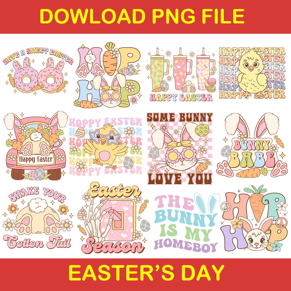 Happy Easter Png, Bunny Babe Png, The Bunny Is My HomeBoy Png