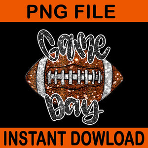 Game Day Football Bling Bling Fall Autumn PNG