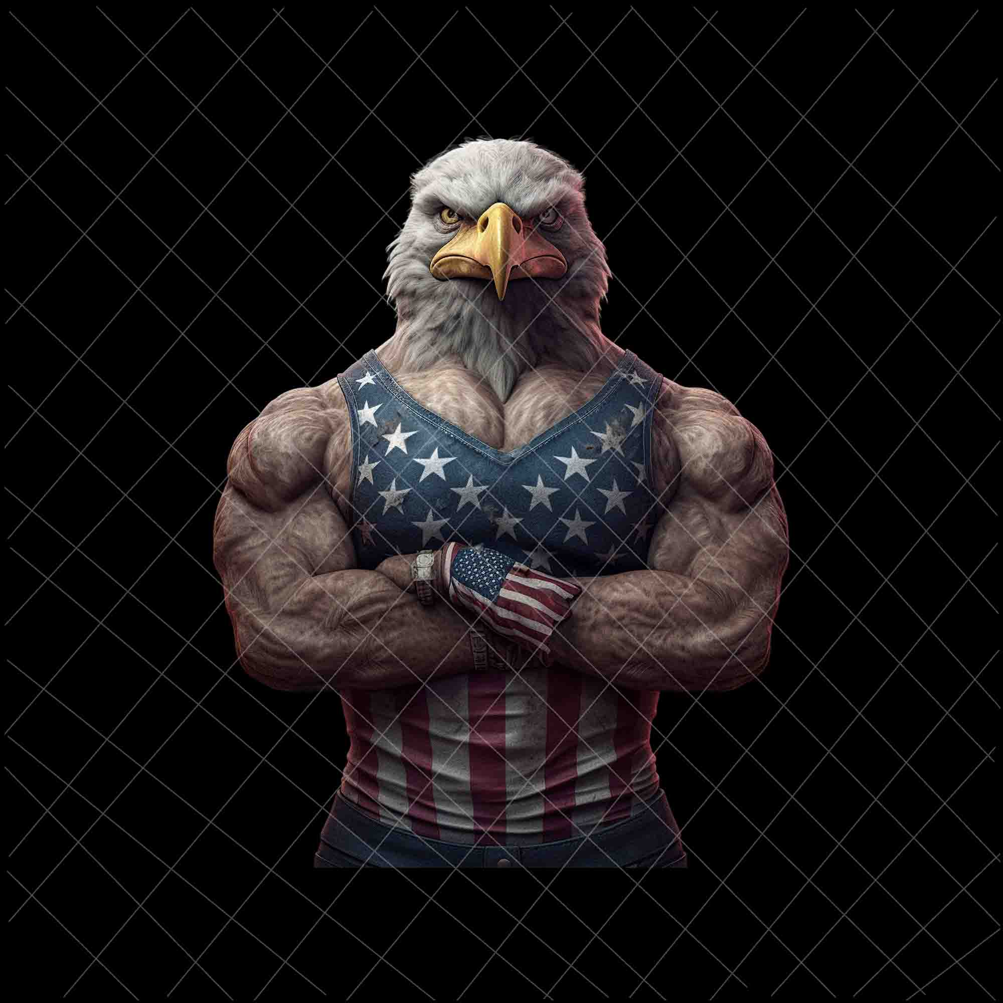 American Bald Eagle Mullet 4th Of July Png, American Eagle Gymer Png, Eagle 4th Of July Png, American Eagle USA Patriotic Png, Eagle Patriotic Day Png